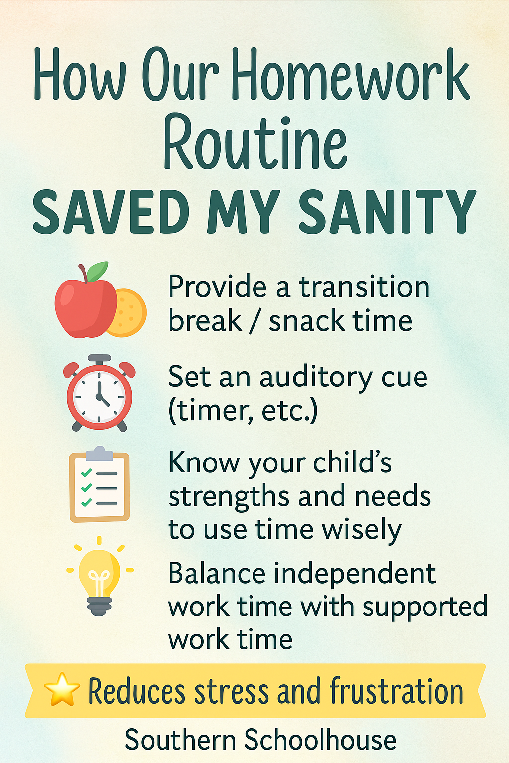 How our Homework Routine Saved my Sanity